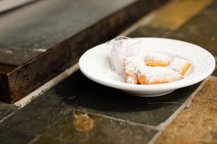 a plate of food on a table
