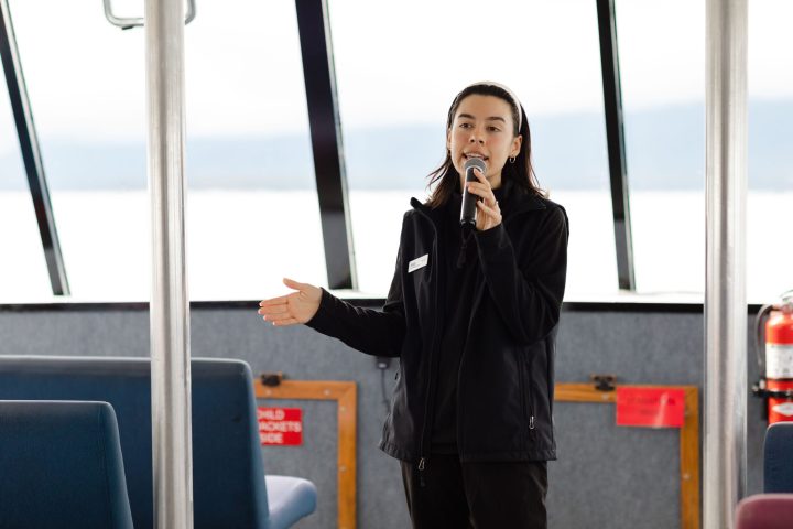 a person standing in front of a window talking on a cell phone