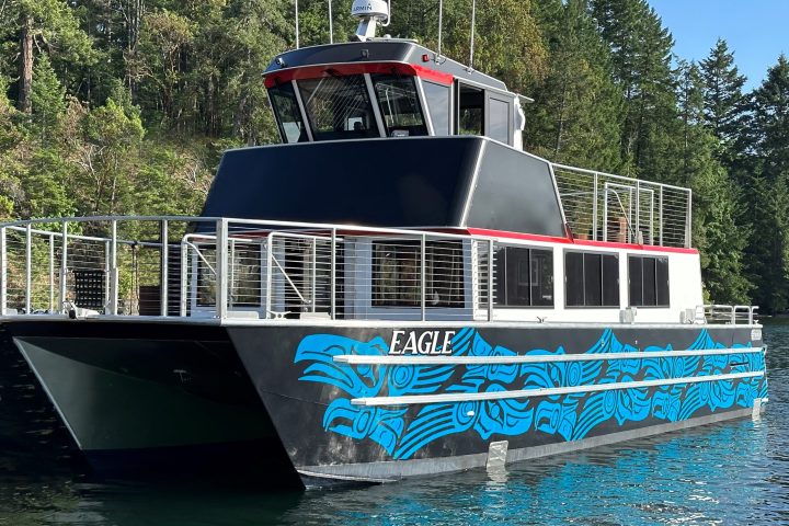 a boat that is floating in the water